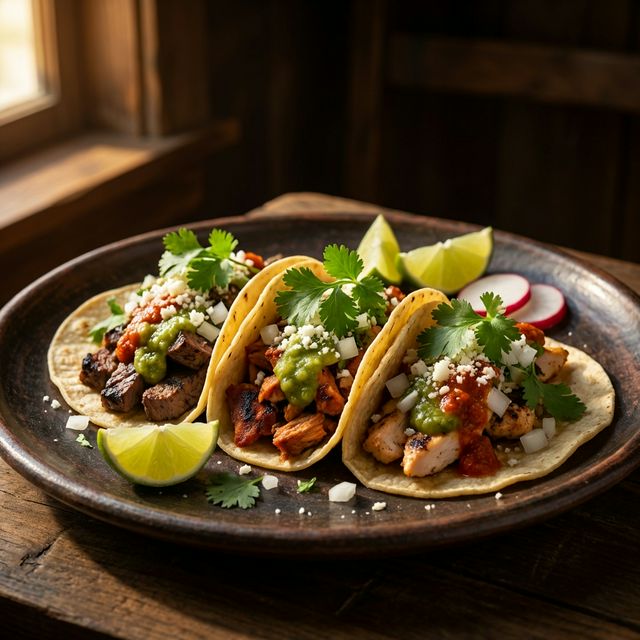 Street-style tacos